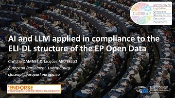 AI and LLM applied in compliance to the ELI-DL structure – Christie Damnet and Jacques Militello