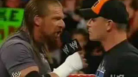 wwe triple H owns cena