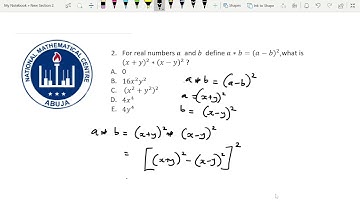 2022/2023 Nigerian Mathematics Olympiad Round 1 P2