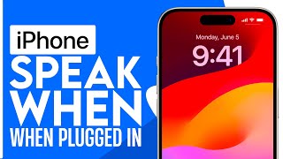 How to Make iPhone Speak When Charger Plugged In (2024)