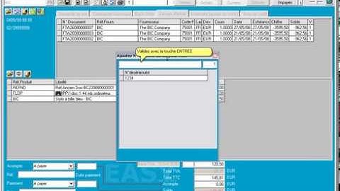 Vidéo de Formation encodage du stock et reliquats a la réception de la commande fournisseur