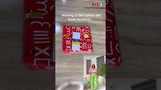 Statement Two-Piece Set ✨ | African Fashion #shorts #ankarastyles #africanfashion #fashiondesigner