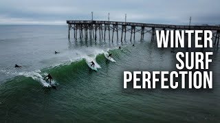Winter Swells Firing at Surf City | Drone Perspective