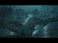 No Ads Rain Sounds for Sleeping – Thunder-Free Heavy Rain on Tin Roof for Fast Sleep