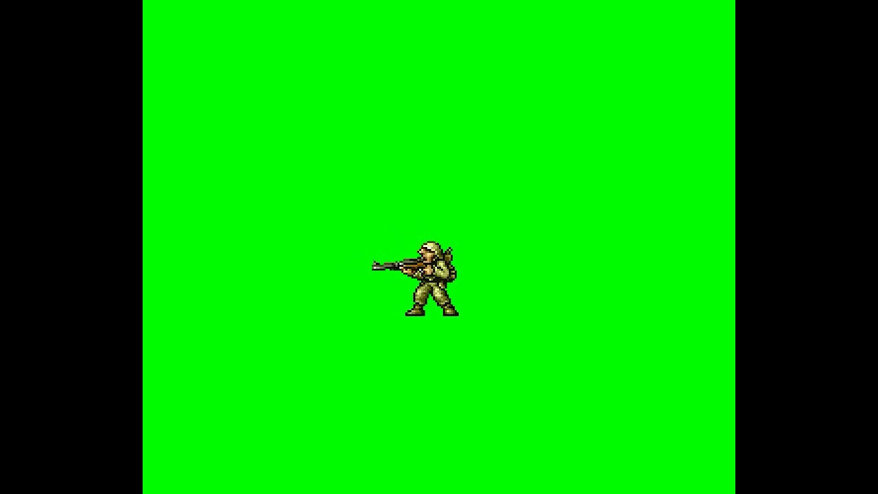 Rebel Rifle [Shot] - Metal Slug Green Screen