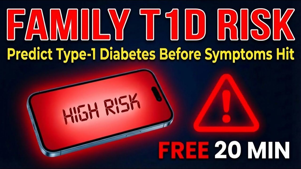 Ваша семья в группе риска? Бесплатный 20-минутный тест на риск развития диабета 1 типа, который в...