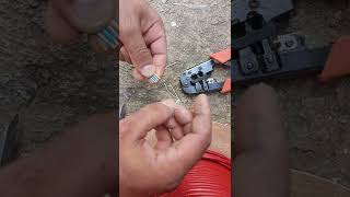 طريقة عمل راس الكابل كات 7.. Cat7