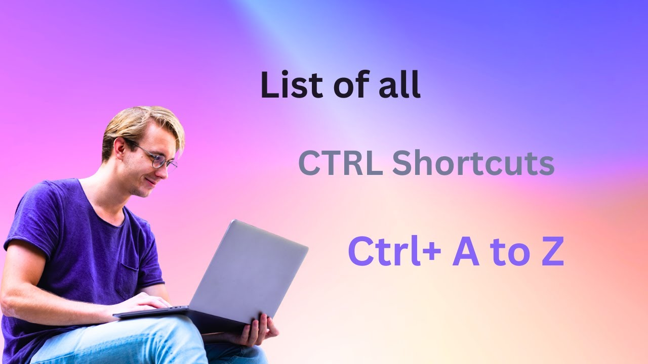 Control Key Shortcuts. Control keys in Computer (A to Z) #keyboard # ...