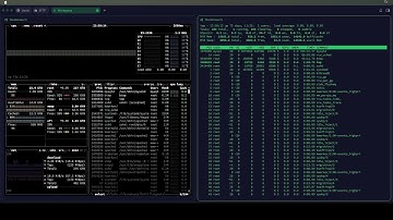Live Linux: btop vs. top