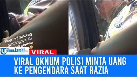 Viral Oknum Polisi Minta Uang Rp 150 Ribu ke Pengendara Mobil saat Razia atau SIM Ditahan