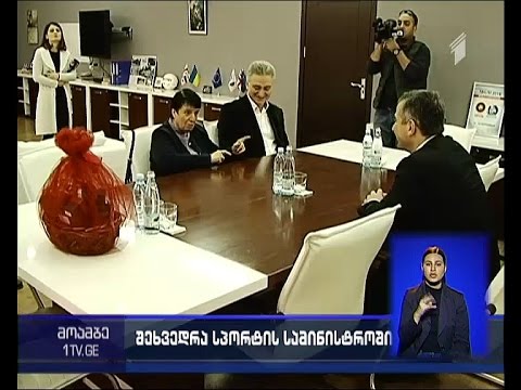 შეხვედრა სპორტისა და ახალგაზრდობის საქმეთა სამინისტროში