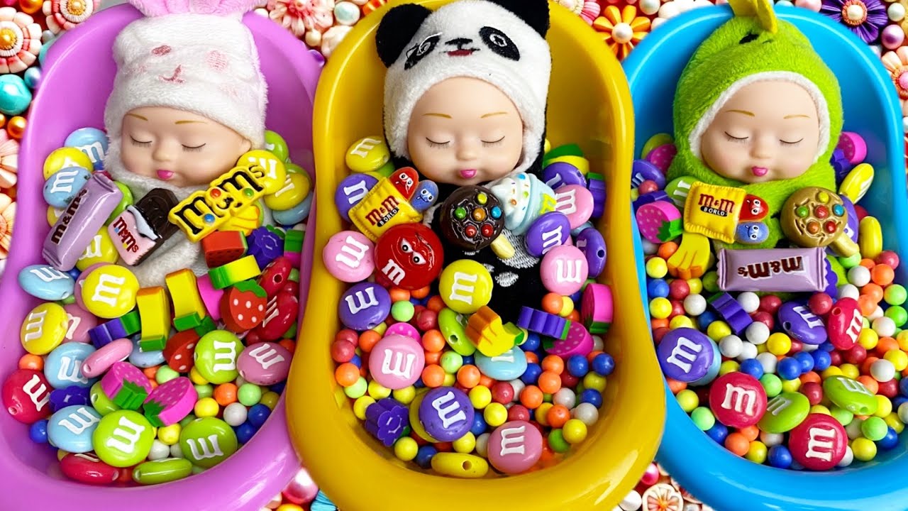 Satisfying Candy Bath ASMR | Colorful Aesthetic Mix