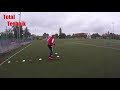 Total technik  cone dribbling  passing finish technical drill