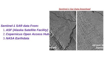 How to Download Sentinel-1 SAR data II ASF II Copernicus Open Access Hub II NASA Earthdata Search II