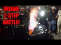 1200HP MITSUBISHI EVO DEAFENS CROWD AT WILD 2-STEP BATTLE! (Paul Walker Tribute Car Show!)