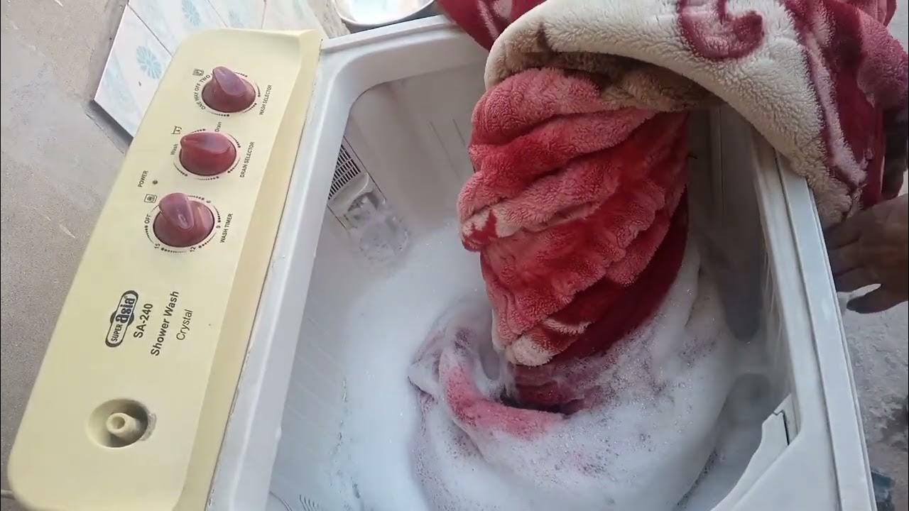 how to wash blanket easily at home in washing machine YouTube