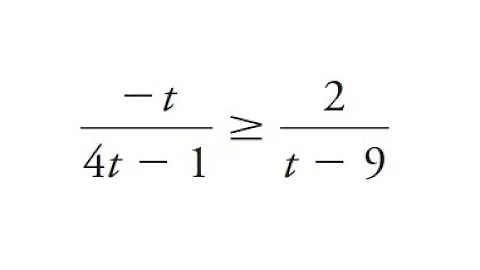 Grade 12 Advanced Functions - Solving rational inequality (ch 5.5)