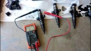 How to test a fuel injector on a 2005 Dodge Cummins