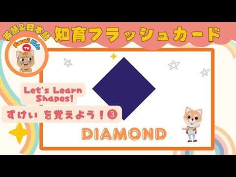 ベルギー☆デレーズ☆非売品☆動物カード☆語学学習☆知育☆フランス語オランダ語 知育「英語と日本語で図形をおぼえよう！3｜幼児向けフラッシュ