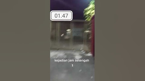 Kejadian mistis di sekolah tengah malam 😱