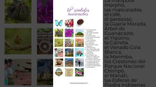 18 Símbolos nacionales de Costa Rica  #shorts
