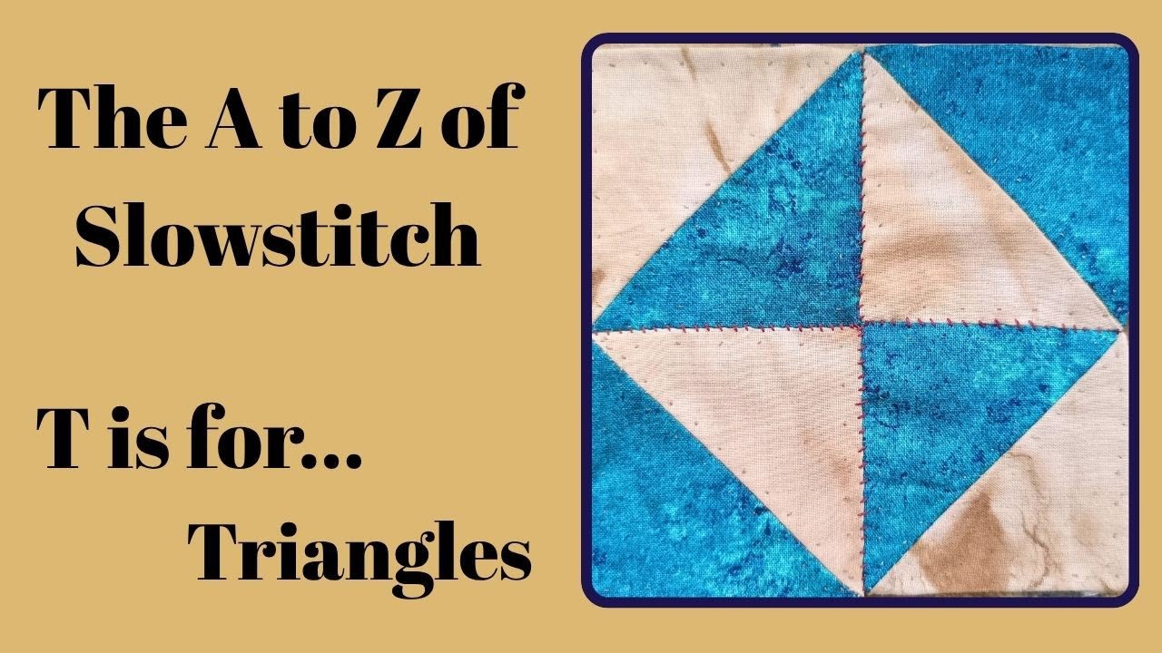A simple way to hand stitch triangles - YouTube