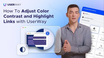 How To Adjust Color Contrast and Highlight Links with UserWay