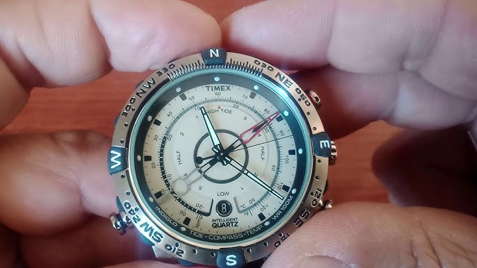 Timex Inteligent Compass T2N721 reloj de cuero con brújula, medidor de  mareas y termometro - TIME El Salvador