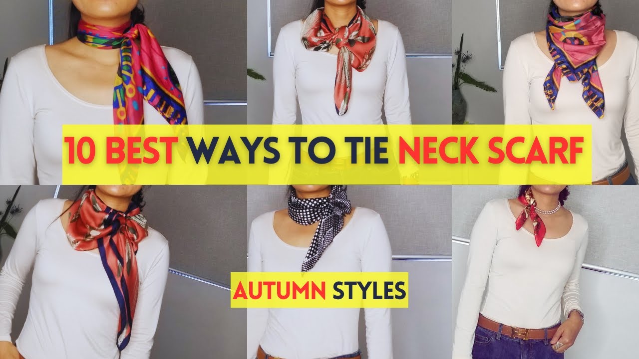 How to Tie Neck Scarf in Autumn YouTube