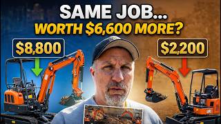 Same Job… Is $6,600 More Worth It? (Cheap vs Expensive Mini Excavator)