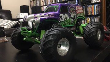 LIVE TRAXXAS CUSTOM GRAVE DIGGER  2WD PART LIST RUNDOWN !