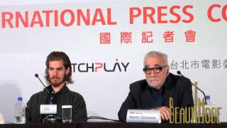 Martin Scorsese on casting Adam Driver, Issey Ogata in 'Silence' 20150504 'Silence' Press Conference Martin Scorsese on casting Adam Driver, Issey Ogata in 'Silence' 20150504 'Silence' Press Conference