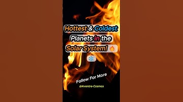Planet Temperatures Compared: From Burning Hot to Freezing Cold!#Planet#SolarSystem#Universe#shorts