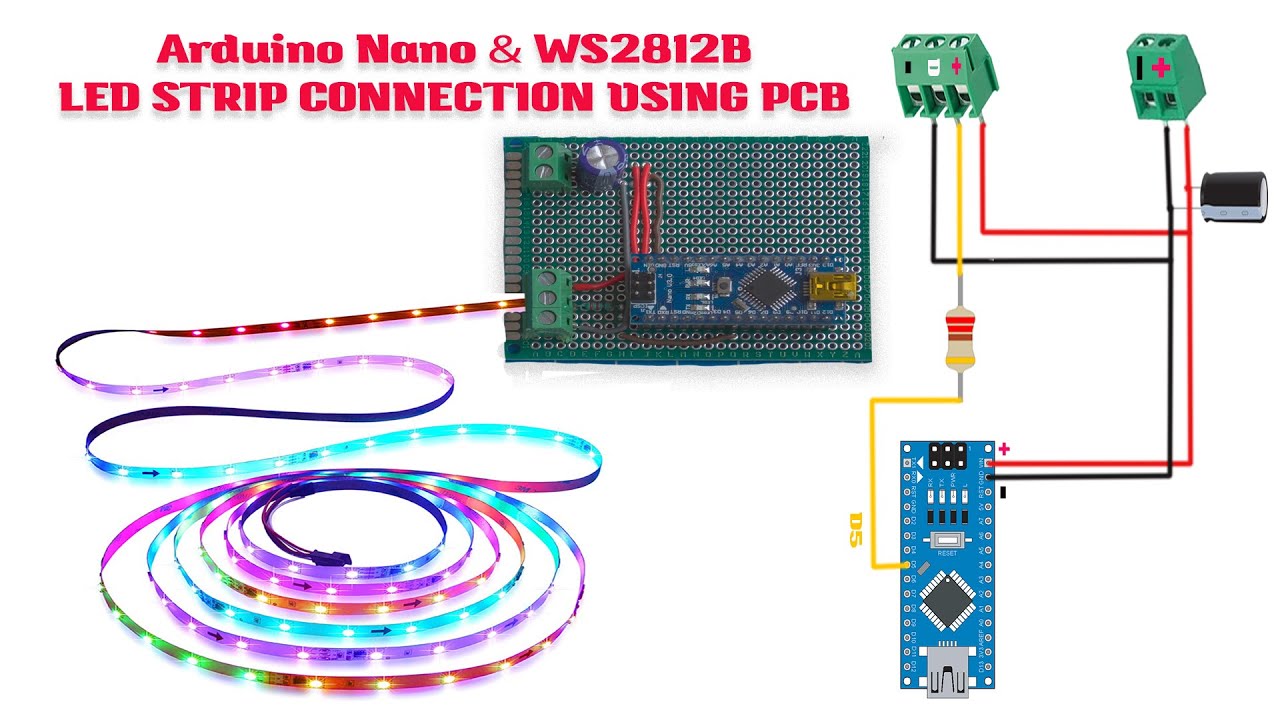 Bien câbler ruban led WS2812B à un arduino nano - Français - Arduino Forum