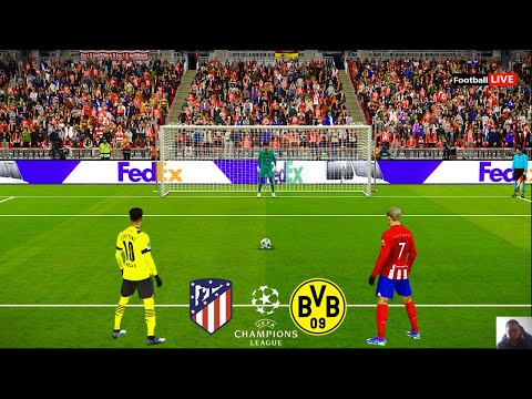 Barussia Dortmund vs Atletico Madrid - Penalty Shootout | Quarter Final UEFA Champions League | PES