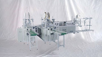 sugical facial mask making line with inner ear loops welding 1+2 production line آلات قناع الوجه