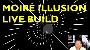 Moiré effect/illusion - live Geogebra build