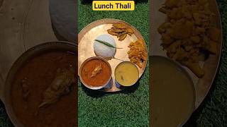 Lunch Thali Idea.                       youtubeshorts deliciousfood foodie lunchthaliideas