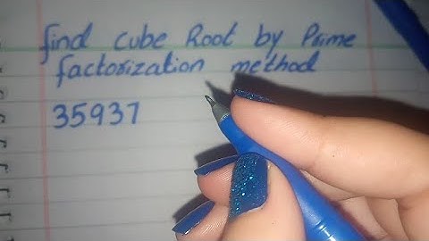 Find Cube Root by Prime Factorization Method in Urdu, Cube Root of 35937
