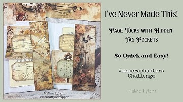 NEVER MADE THESE! NEW STYLE TRIPLE POCKETS | #msscrapbusters EPISODE 118 #junkjournalideas