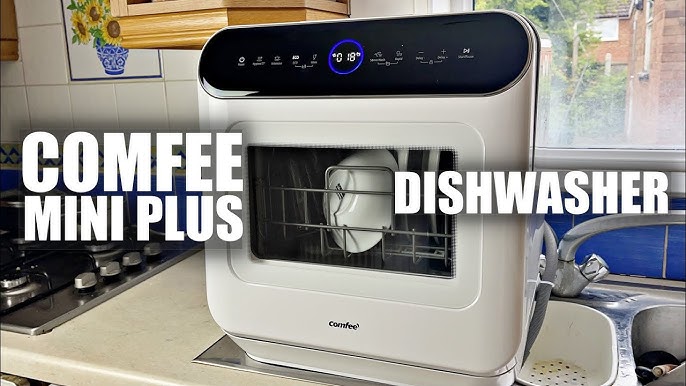 COMFEE' KWH-TD802-W Table Top Compact Dishwasher Review and Unboxing 