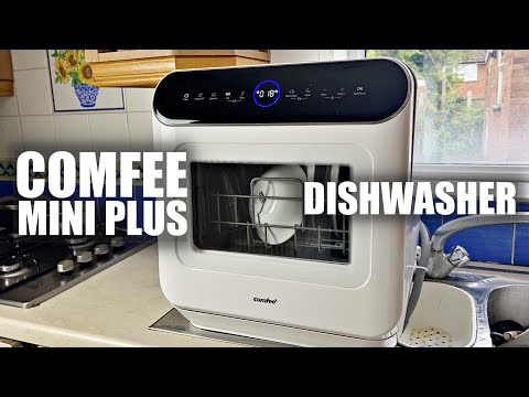 Comfee' Portable Dishwasher Countertop, Mini Dishwasher with 5L Built-In Water Tank
