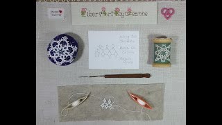 Shuttle tatting - working with two shuttles, rings on chains, thrown rings