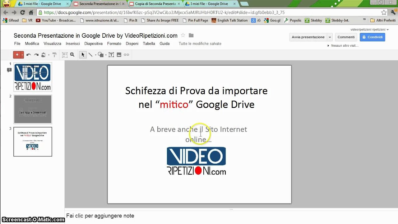 Imparare Google Drive in Italiano 23 Tutorial by VideoRipetizioni (il