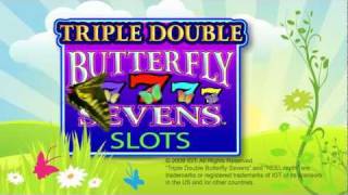 Triple Double Butterfly 7's® Video Slots by IGT - Game Play Video screenshot 3
