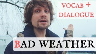 Bad weather in Russian | Vocabulary And Dialogue For Practice