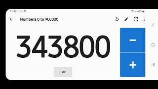 Numbers 0 to 900 Thousand in SamsungOne Font in 18 seconds
