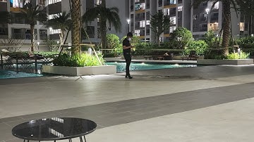 TEST HỒ BƠI KHU VUI CHƠI NƯỚNG BBQ NGOÀI TRỜI TẦNG 4 BLOCK S V C D Q7 SAIGON CHƯA HOÀN THIỆN SỬ DỤNG