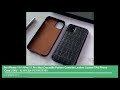 Genuine Leather case For iphone 11 pro case Luxury Crocodile head phone
cover for iphone 11 pro max case for 7 8 Xr Xs Max case
