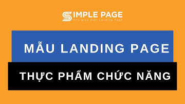 Mẫu Landing Page Thực Phẩm Chức Năng 02  - SimplePage.vn